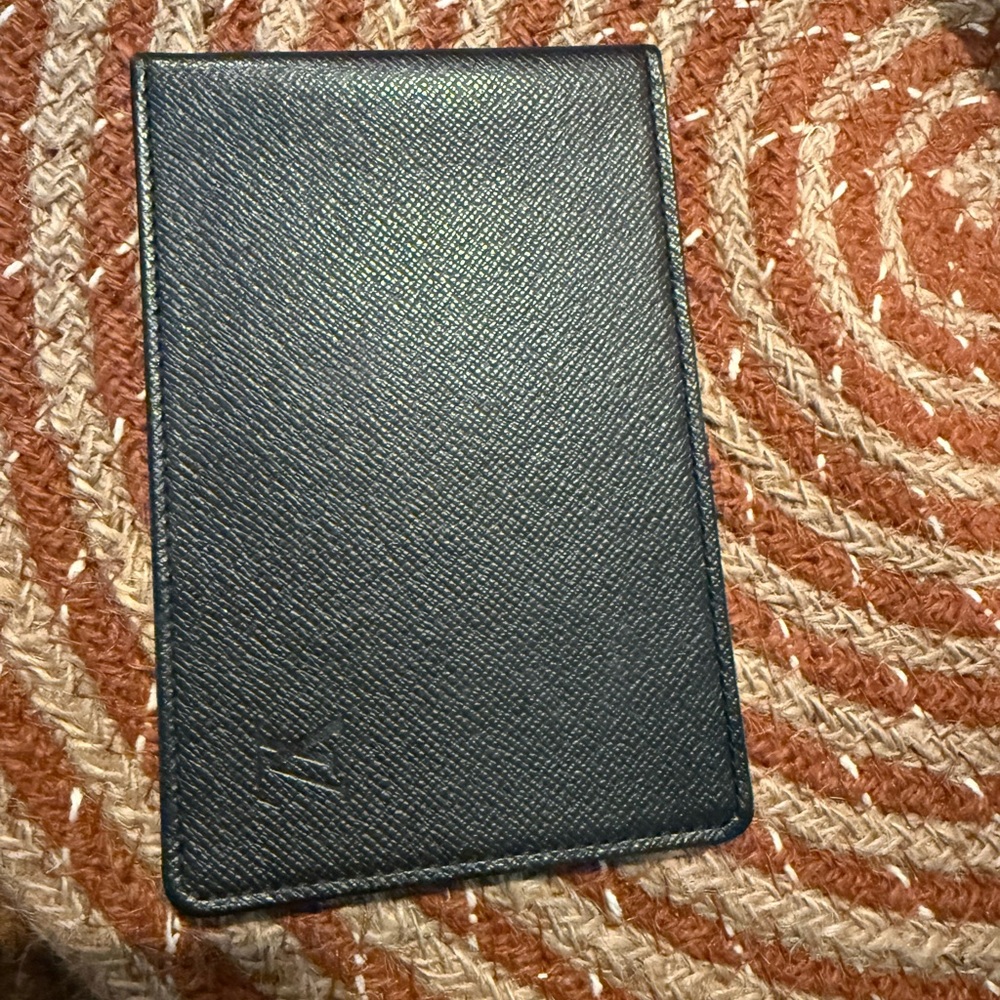 LV Dark Leather Travel Accessory